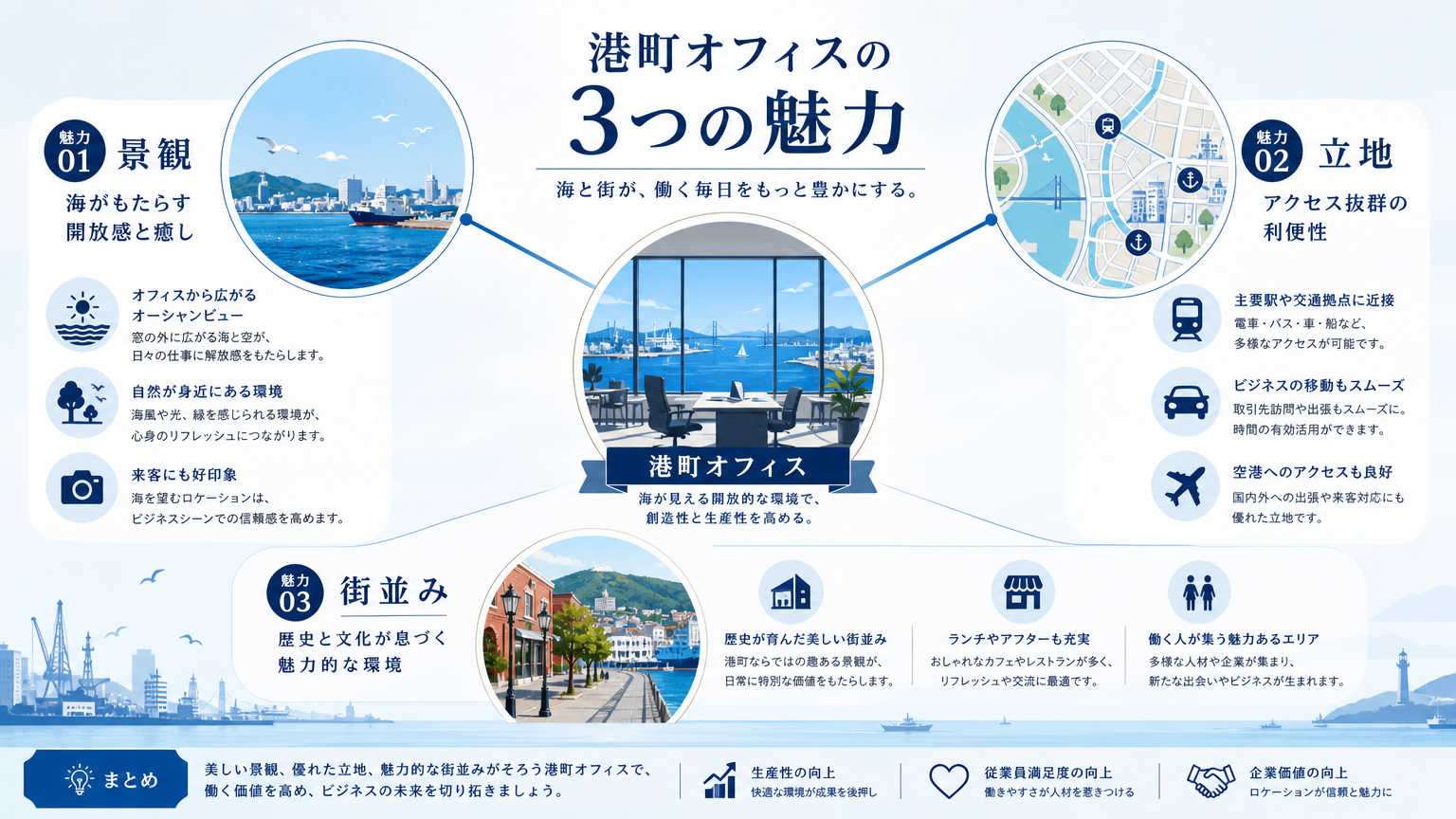 港町オフィスの魅力とは